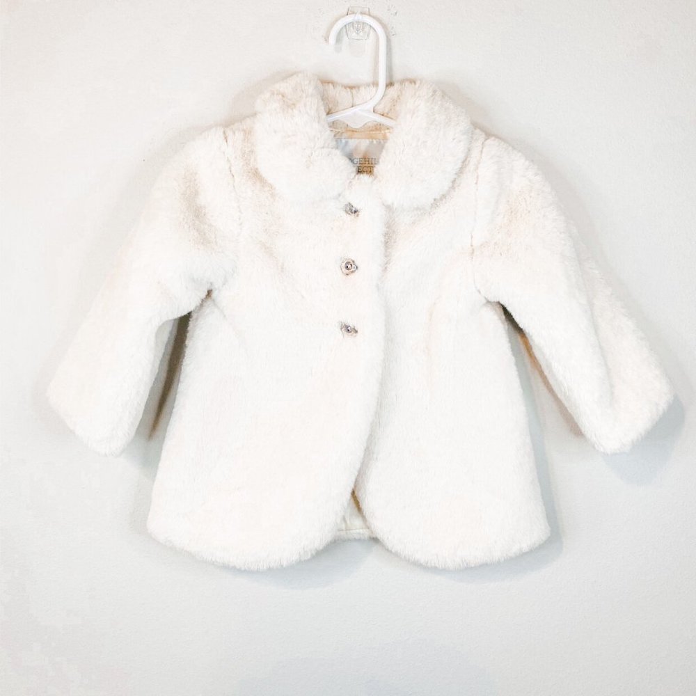 Edgehill Collection Cream Button Up Teddy Coat